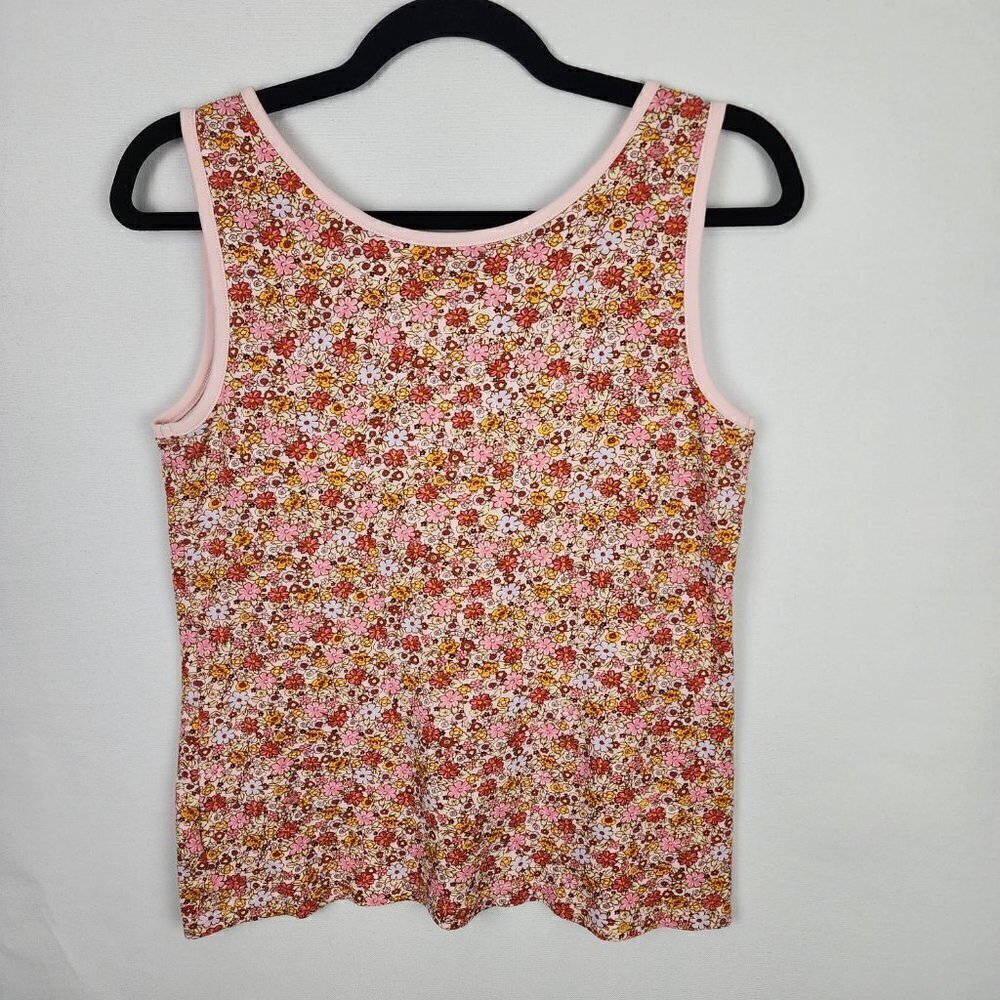 Lands' End‎ Pink Floral Tank Top XS - Picture 4 of 6
